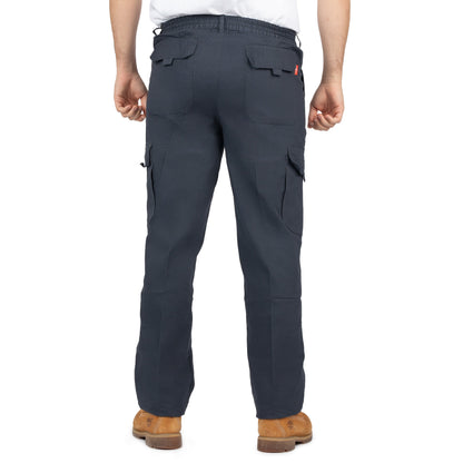 Men’s 6-Pocket Cargo Pants with Elastic Back - Nirlon
