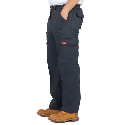 Men’s 6-Pocket Cargo Pants with Elastic Back - Nirlon