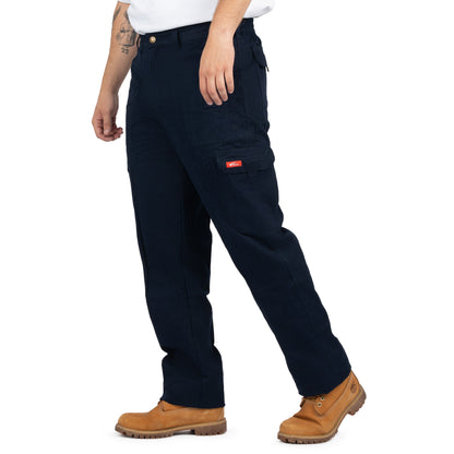 Men’s 6-Pocket Cargo Pants with Elastic Back - Nirlon