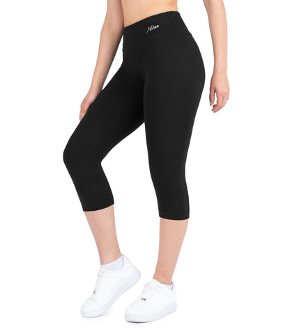 CottoNIR™ High Waist Capri Leggings for Women