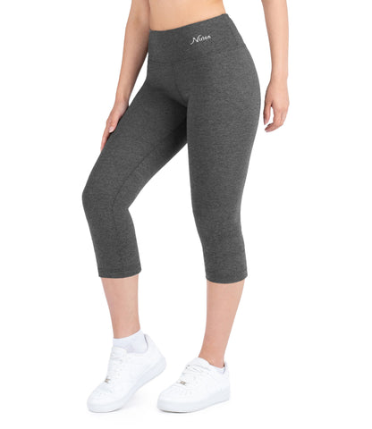 CottoNIR™ High Waist Capri Leggings for Women