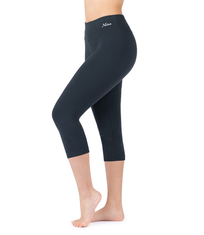 CottoNIR™ High Waist Capri Leggings for Women