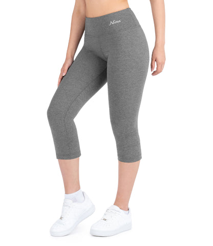 CottoNIR™ High Waist Capri Leggings for Women