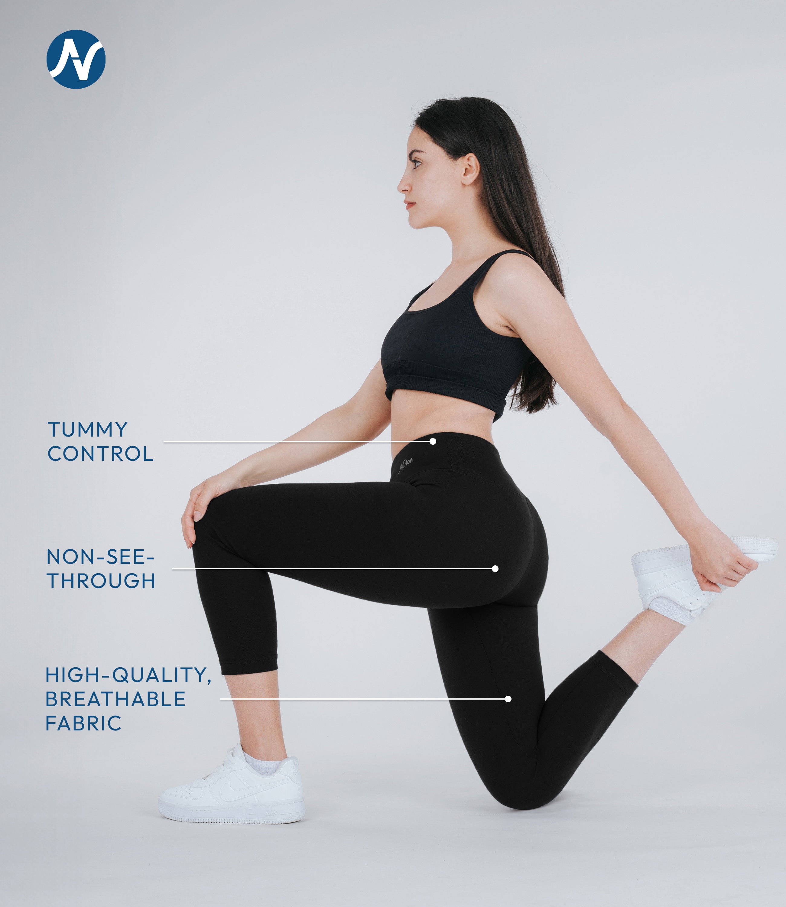 CottoNIR™ High Waist 7/8 Leggings for Women