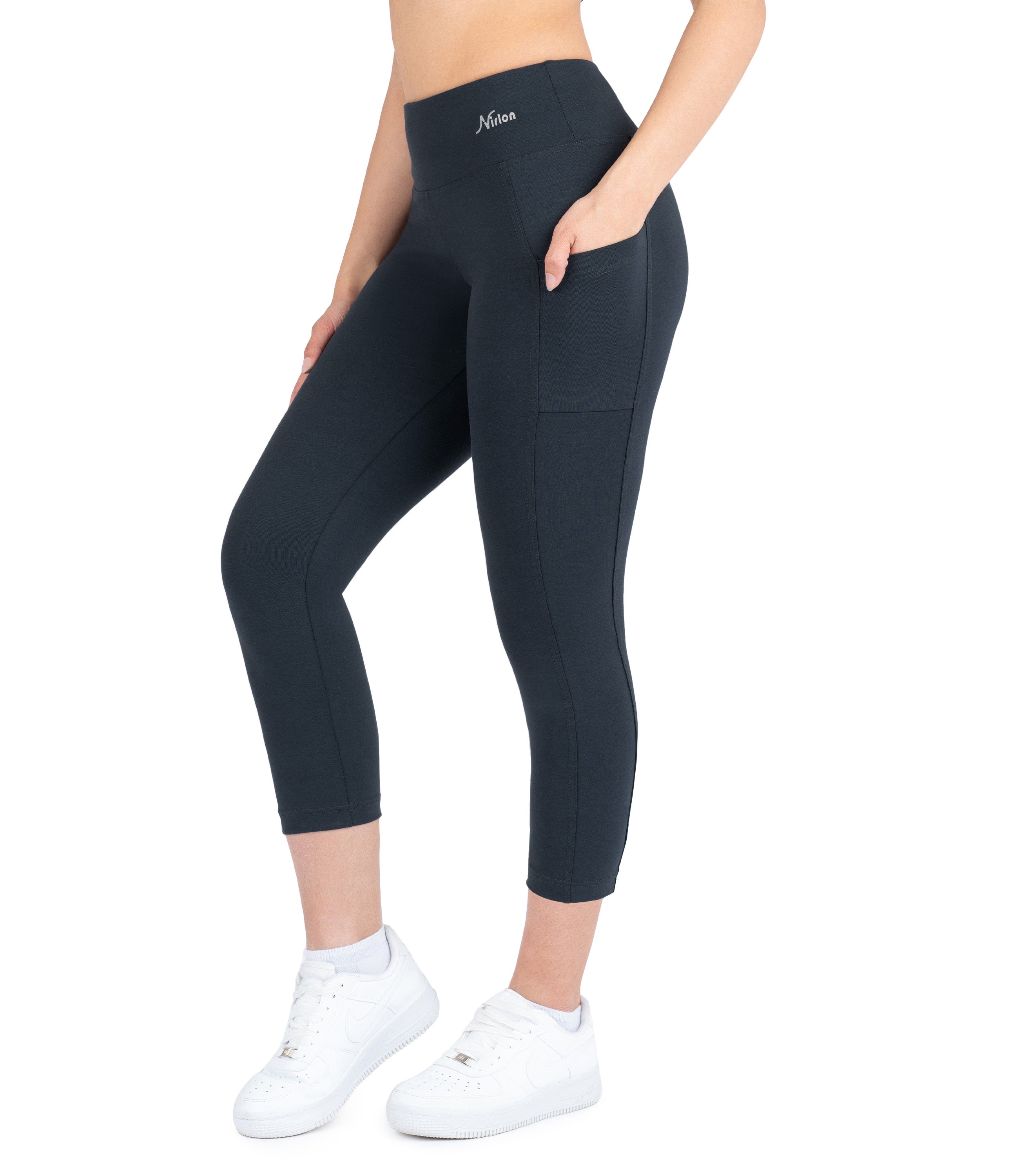 CottoNIR™ High Waist 7/8 Leggings with Pockets for Women