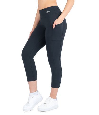 CottoNIR™ High Waist 7/8 Leggings with Pockets for Women