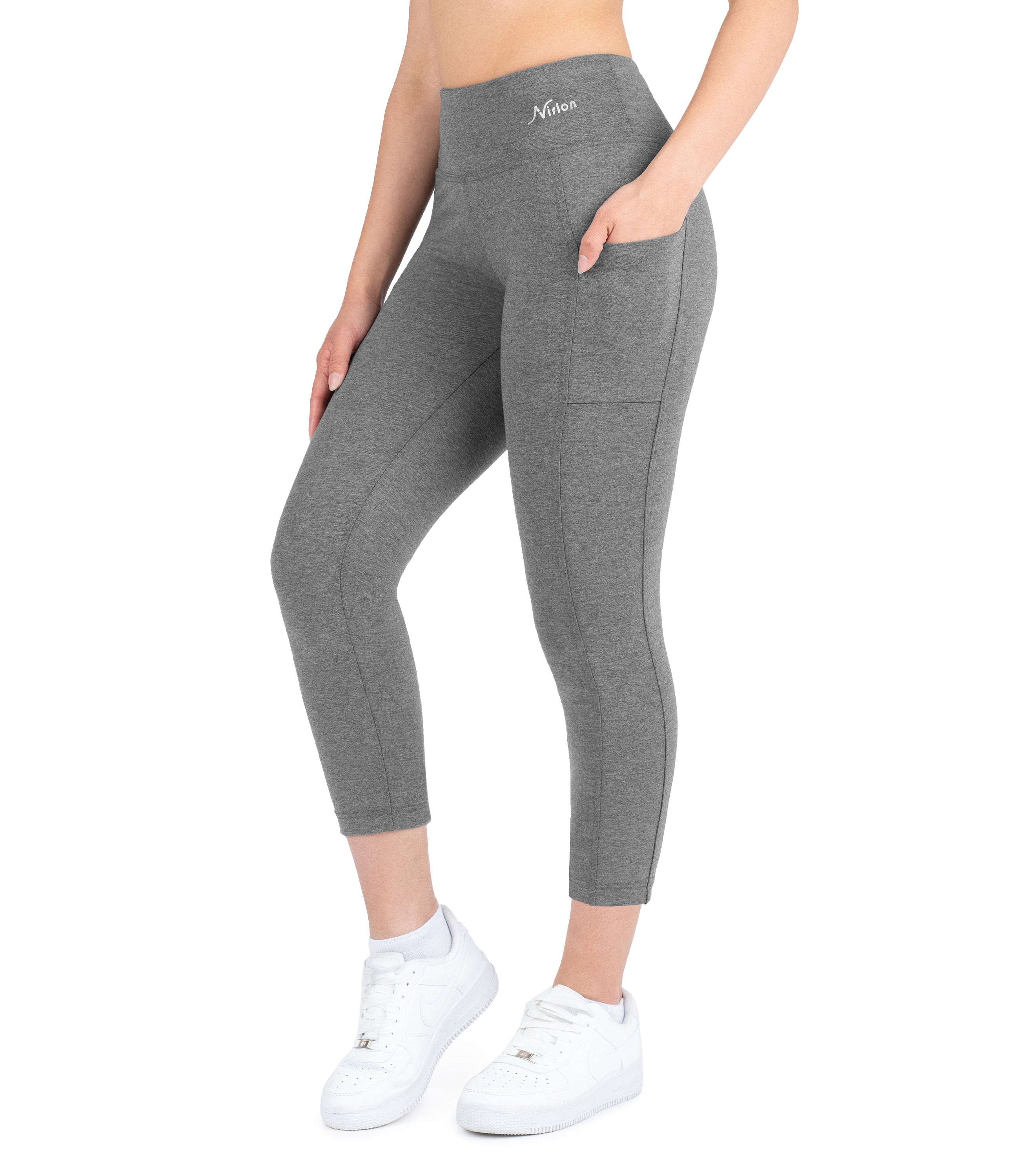 CottoNIR™ High Waist 7/8 Leggings with Pockets for Women