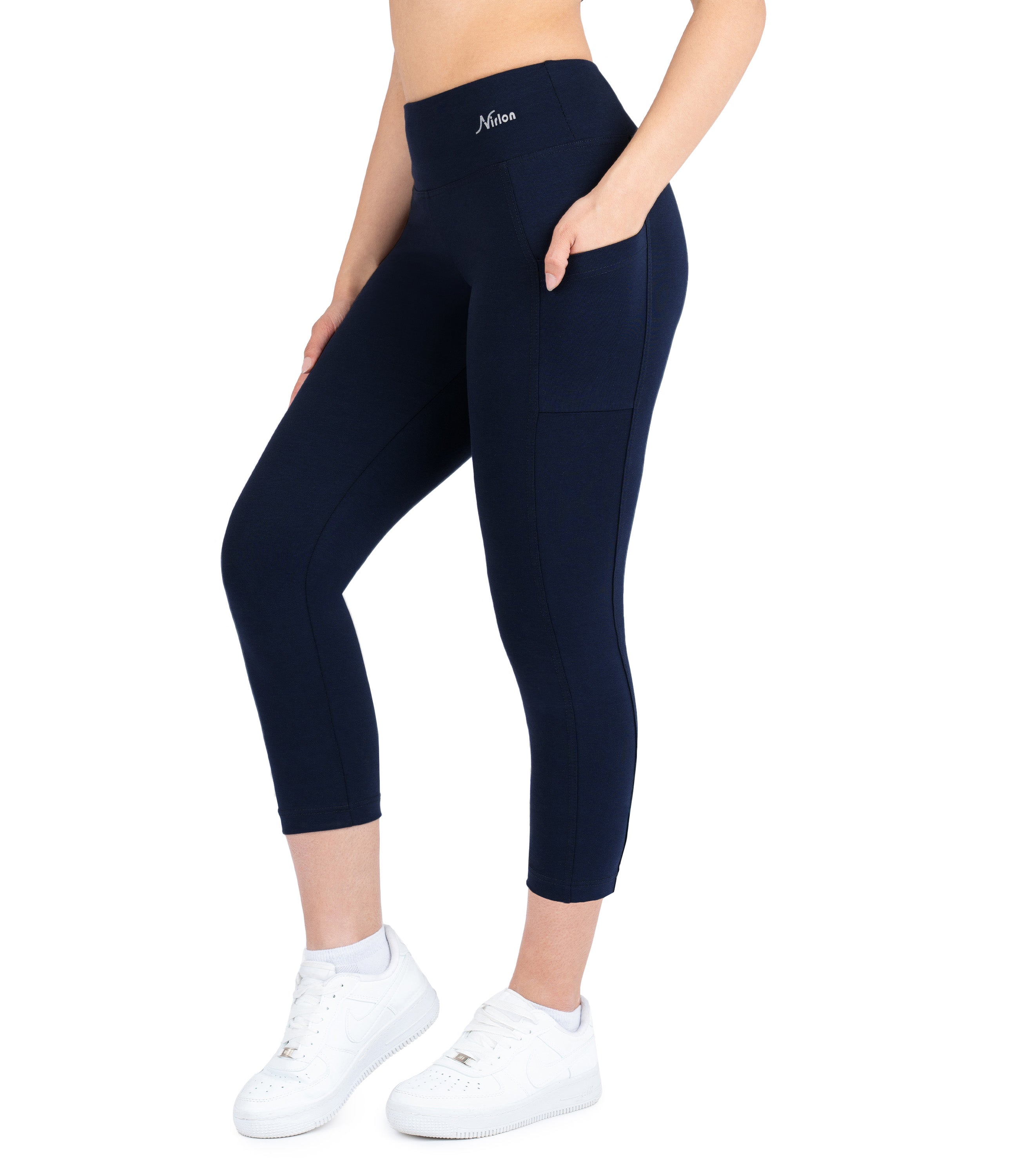 CottoNIR™ High Waist 7/8 Leggings with Pockets for Women