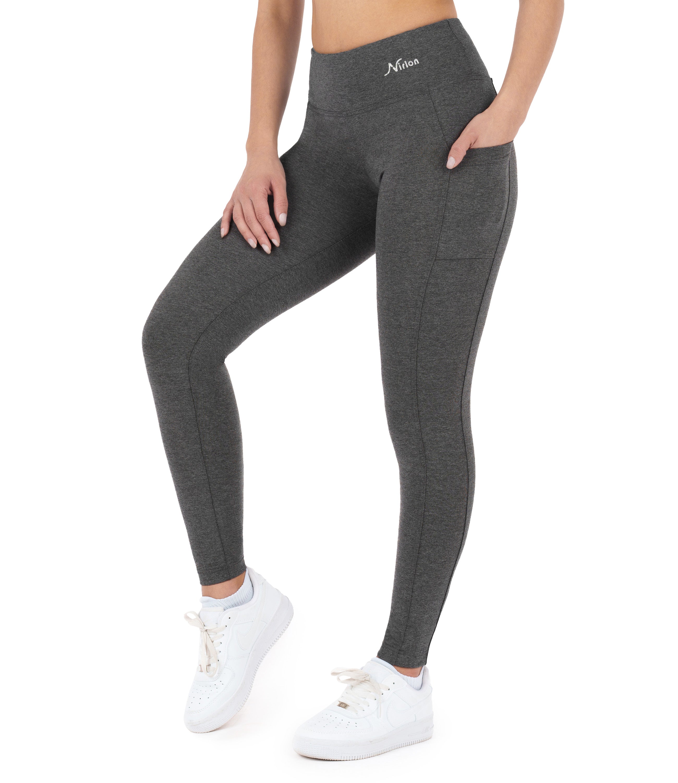 CottoNIR™ High Waist Ankle Leggings with Pockets for Women