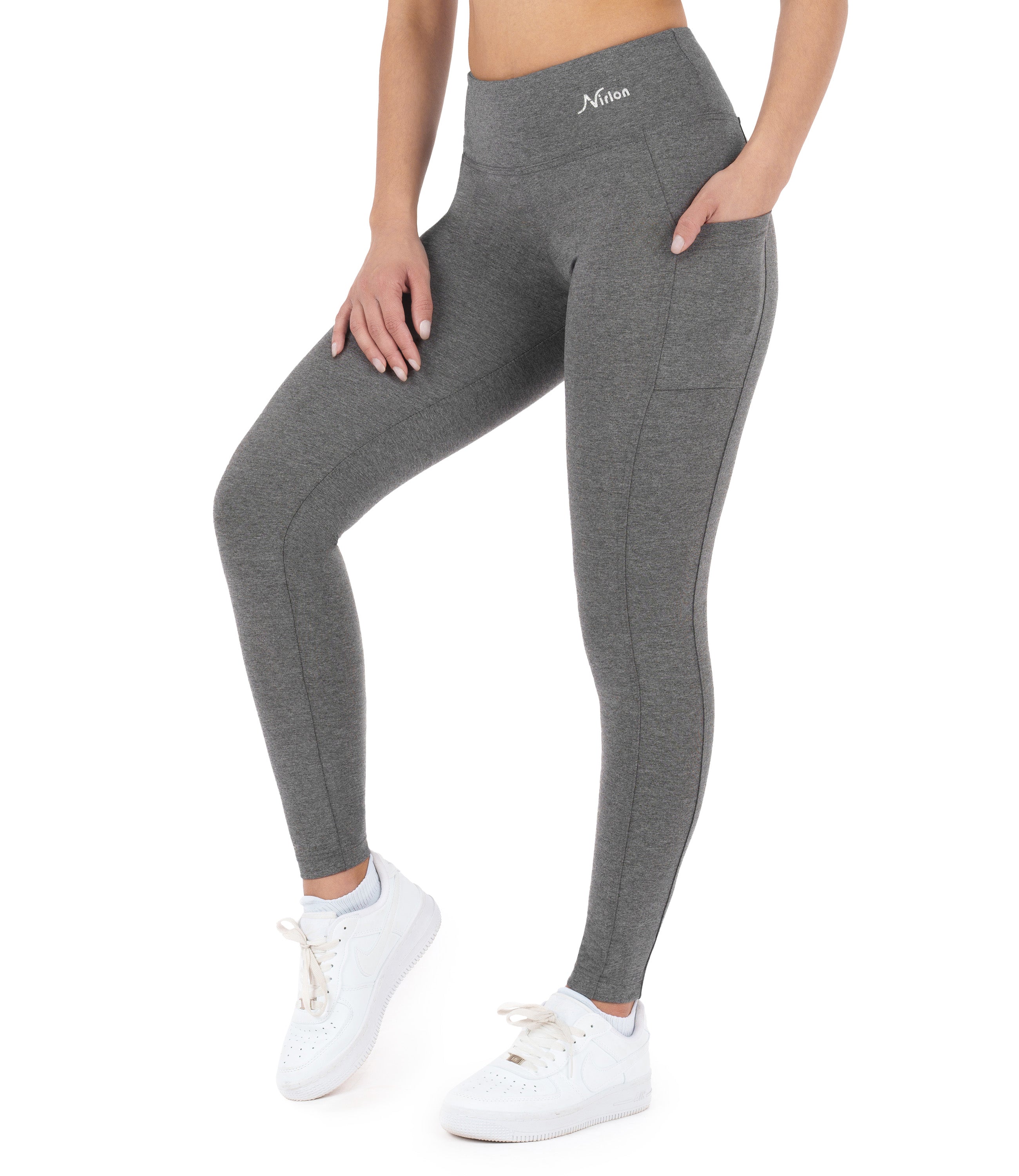 CottoNIR™ High Waist Ankle Leggings with Pockets for Women