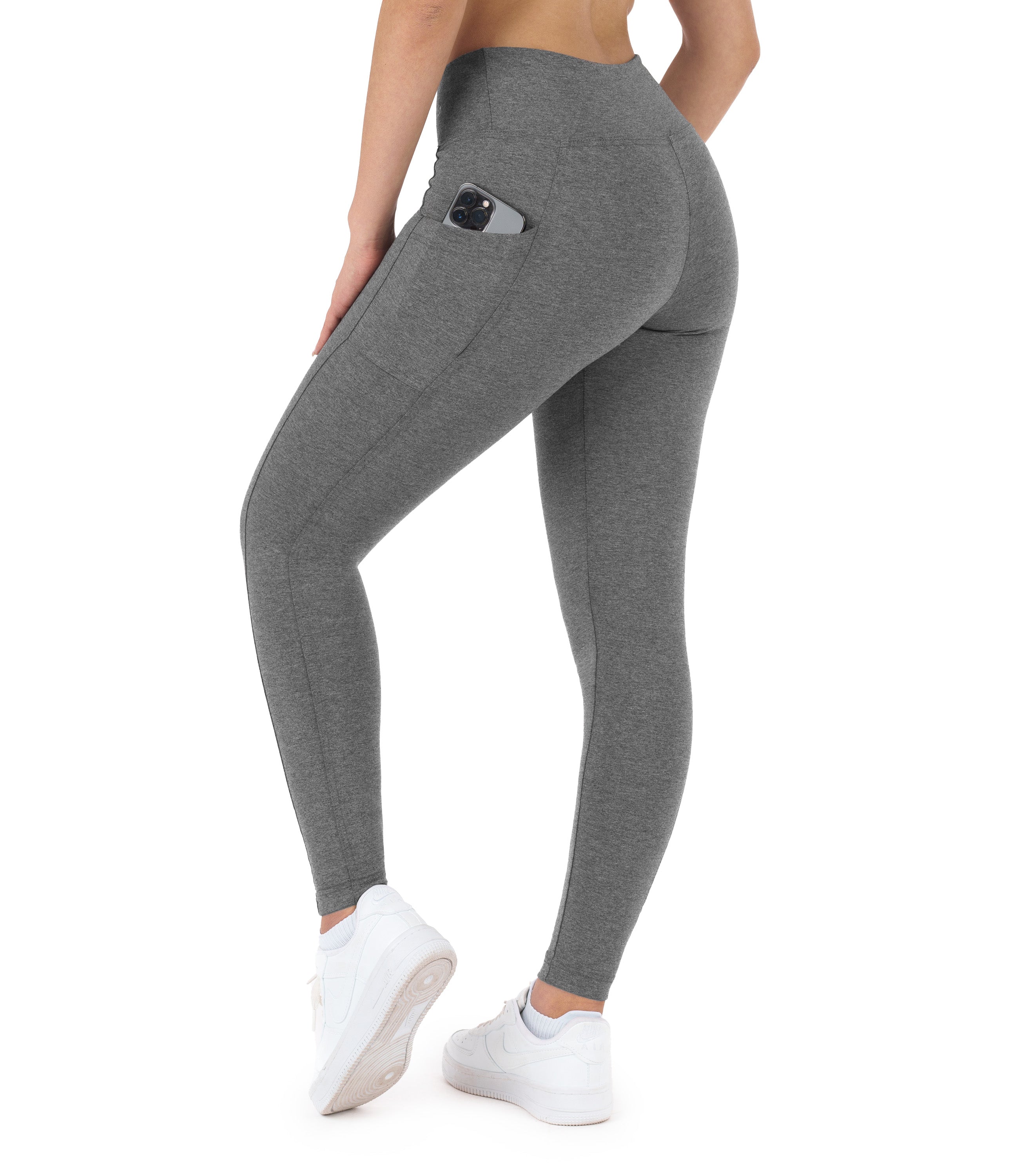 CottoNIR™ High Waist Ankle Leggings with Pockets for Women