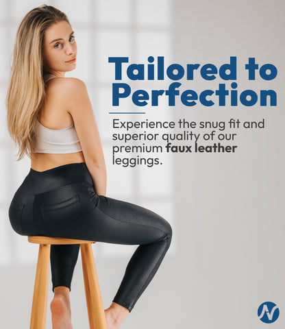 Black Faux Leather Leggings