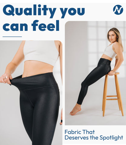 Black Faux Leather Leggings