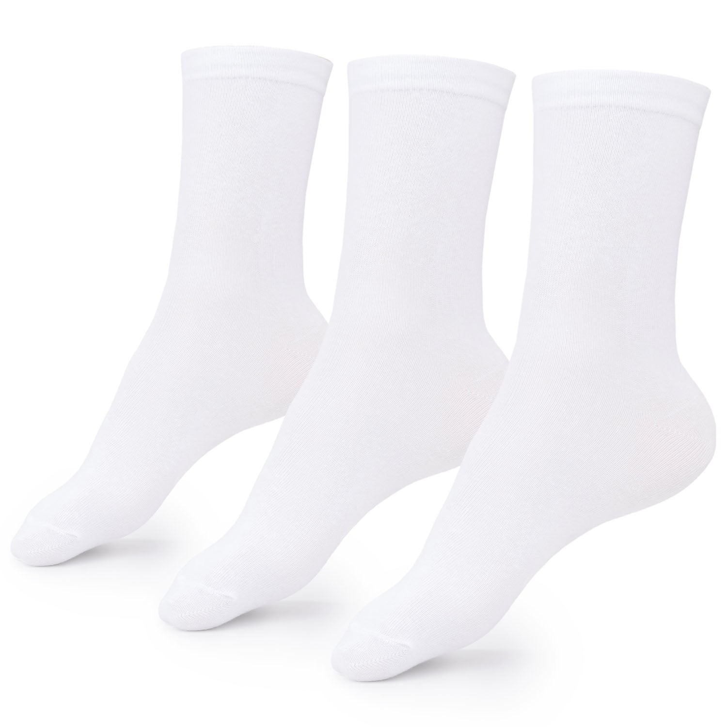 White Crew Socks - 3 Pack - Nirlon