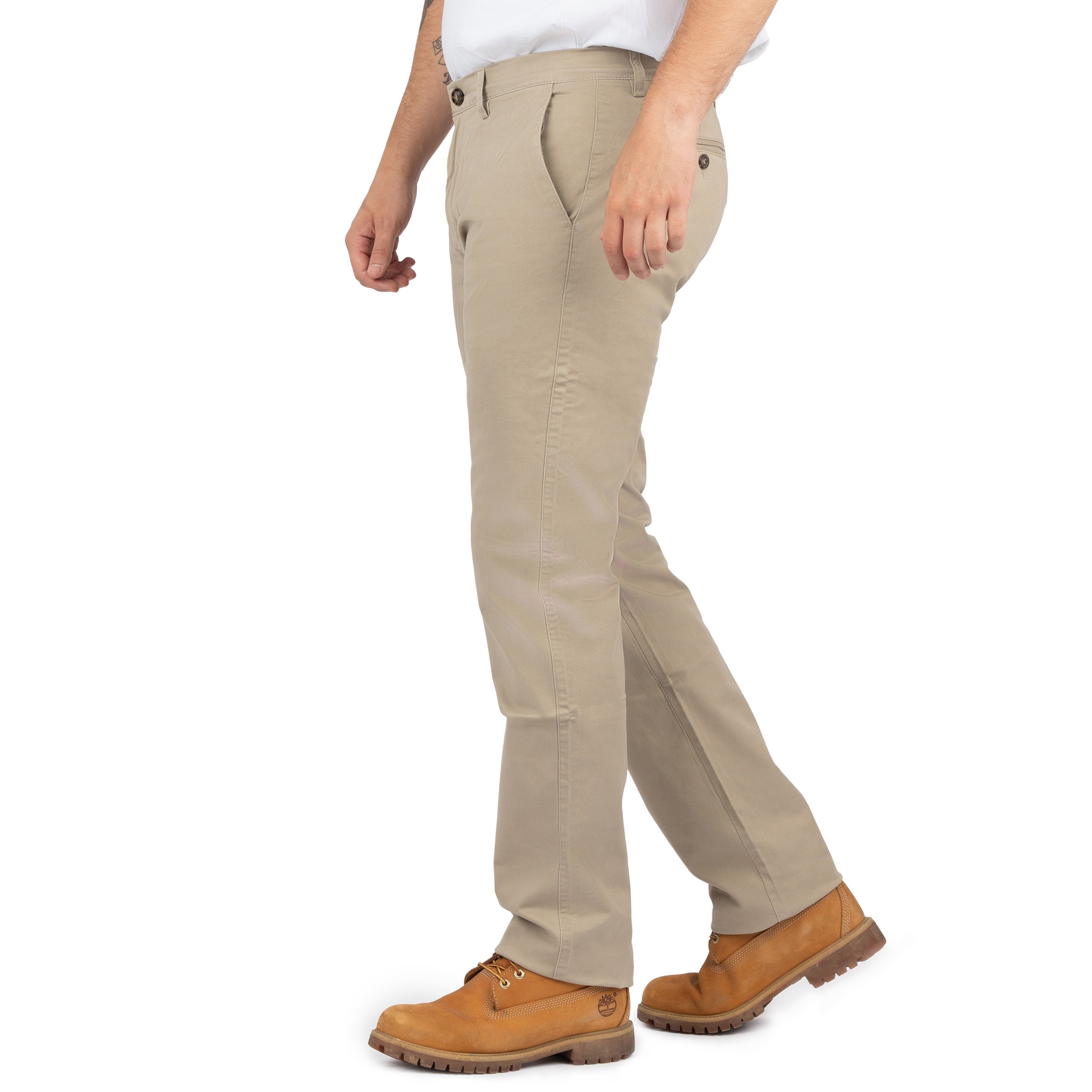 Chino's Skinny Drill Cargo Pants with Pockets for Men - Nirlon