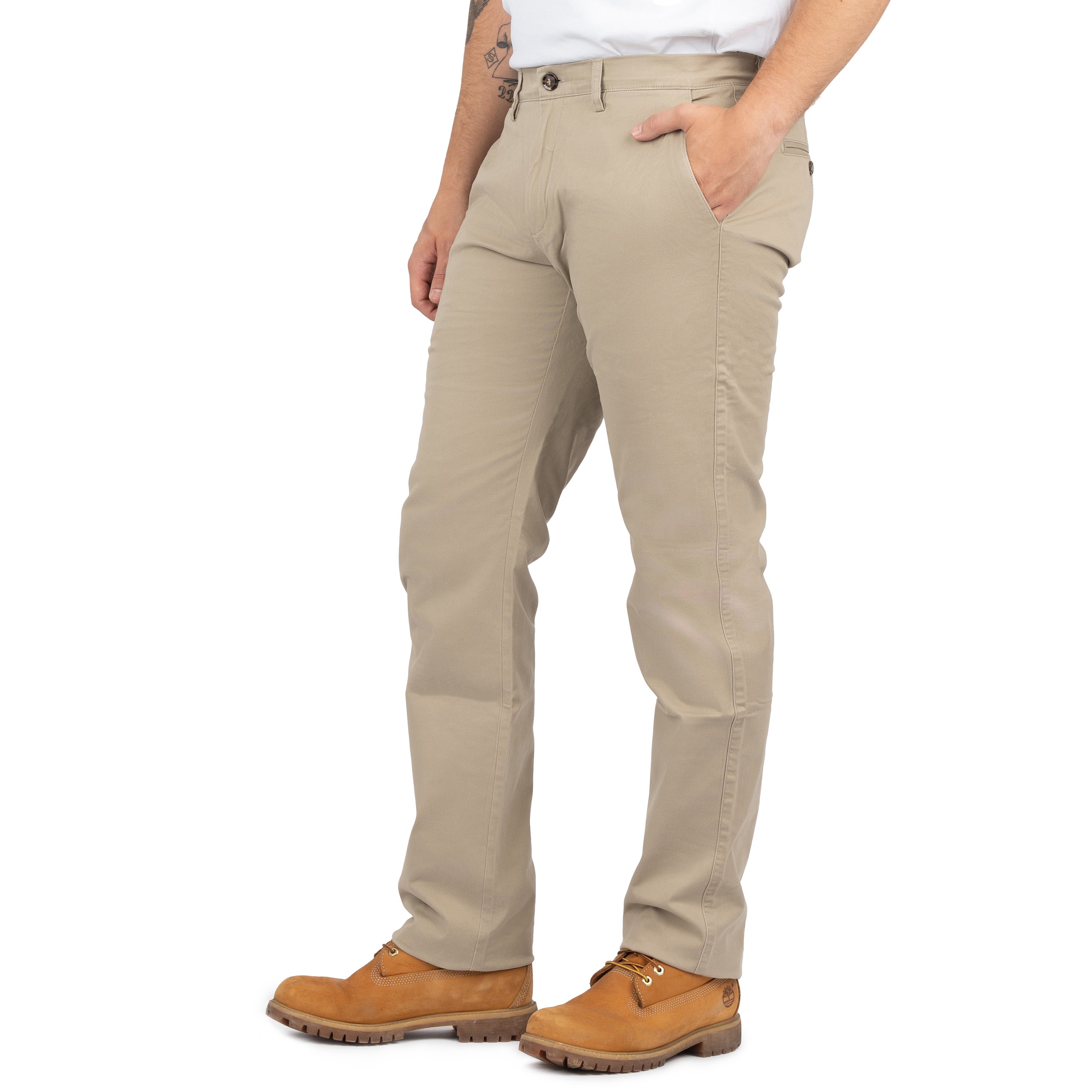 Chino's Skinny Drill Cargo Pants with Pockets for Men - Nirlon