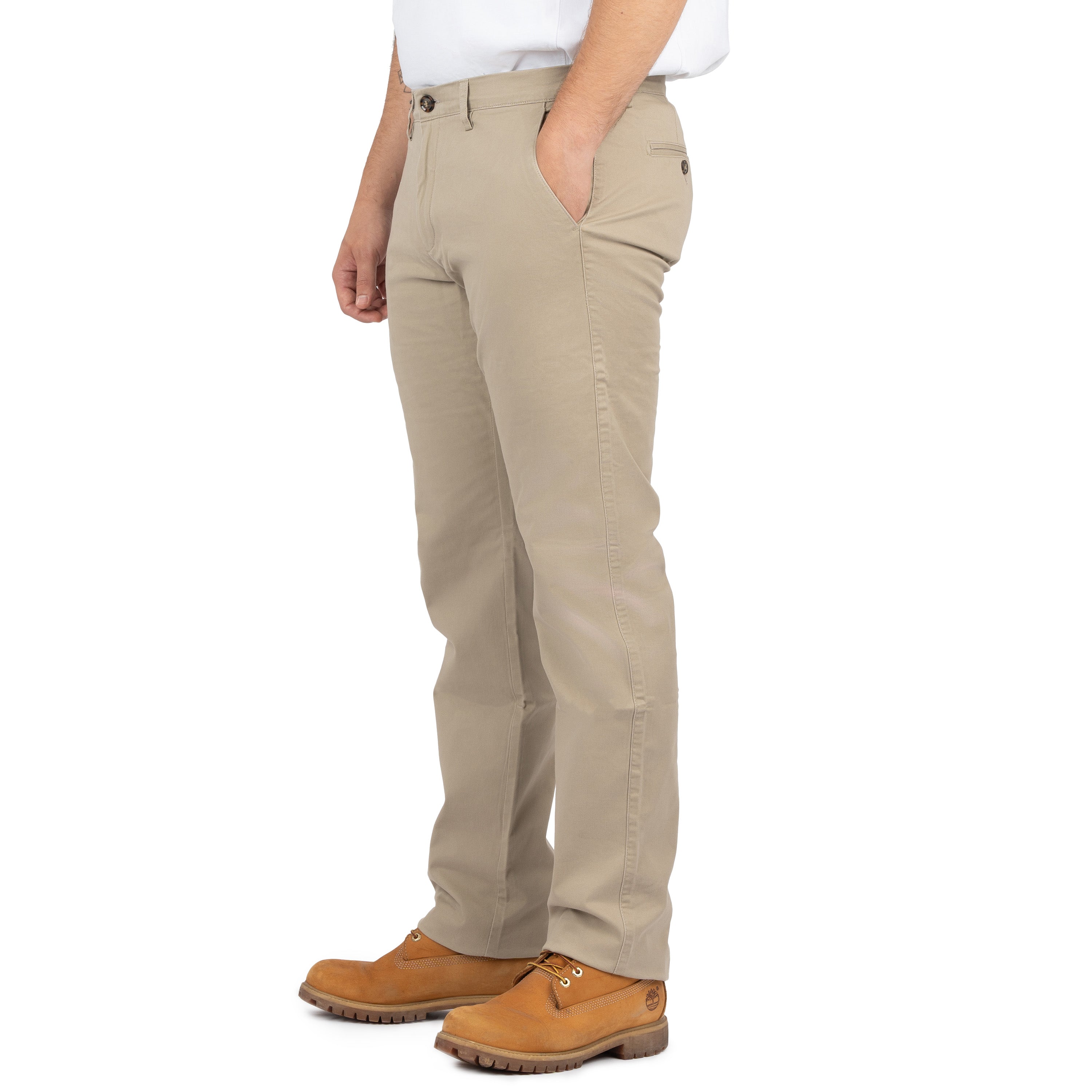 Chino's Skinny Drill Cargo Pants with Pockets for Men - Nirlon