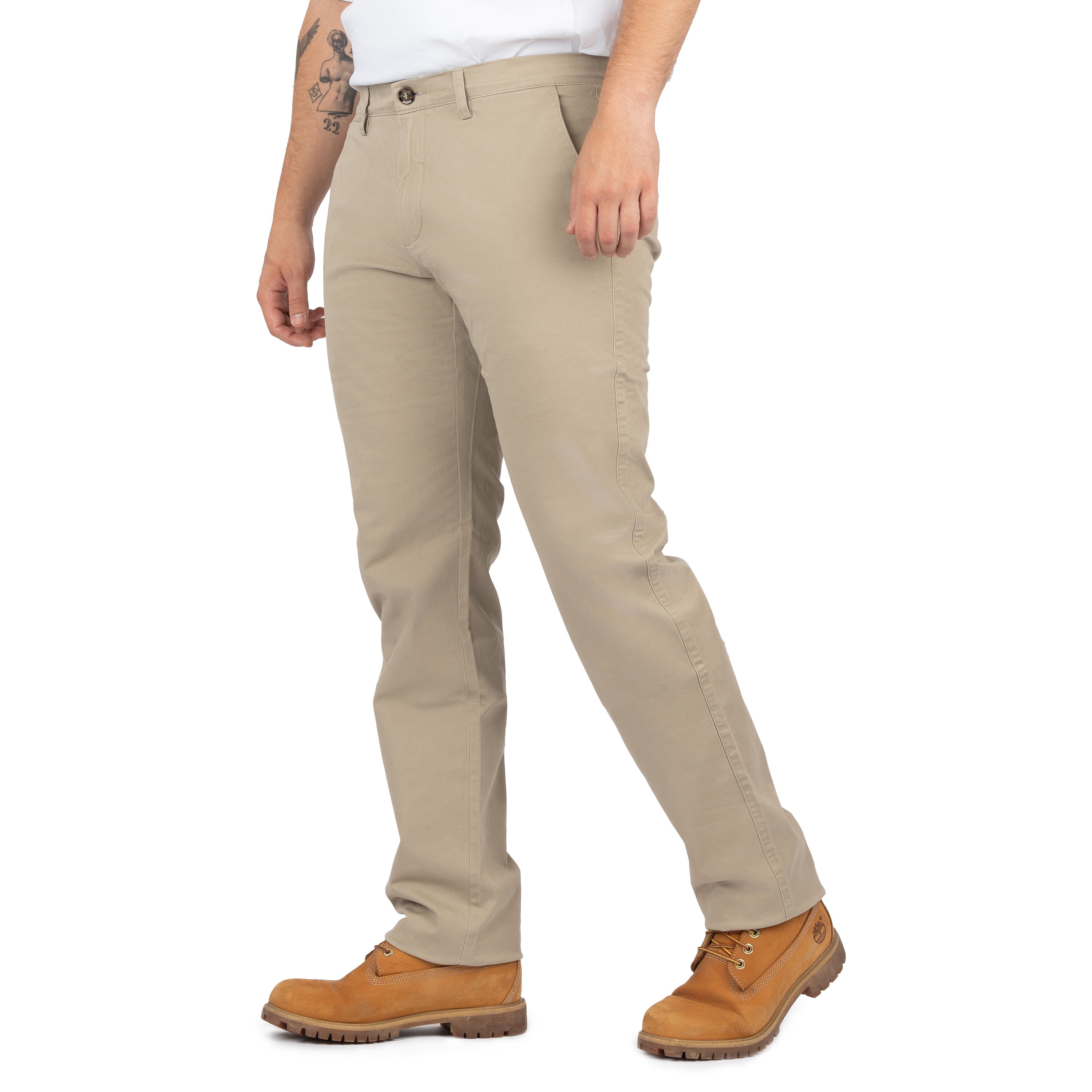 Chino's Skinny Drill Cargo Pants with Pockets for Men - Nirlon