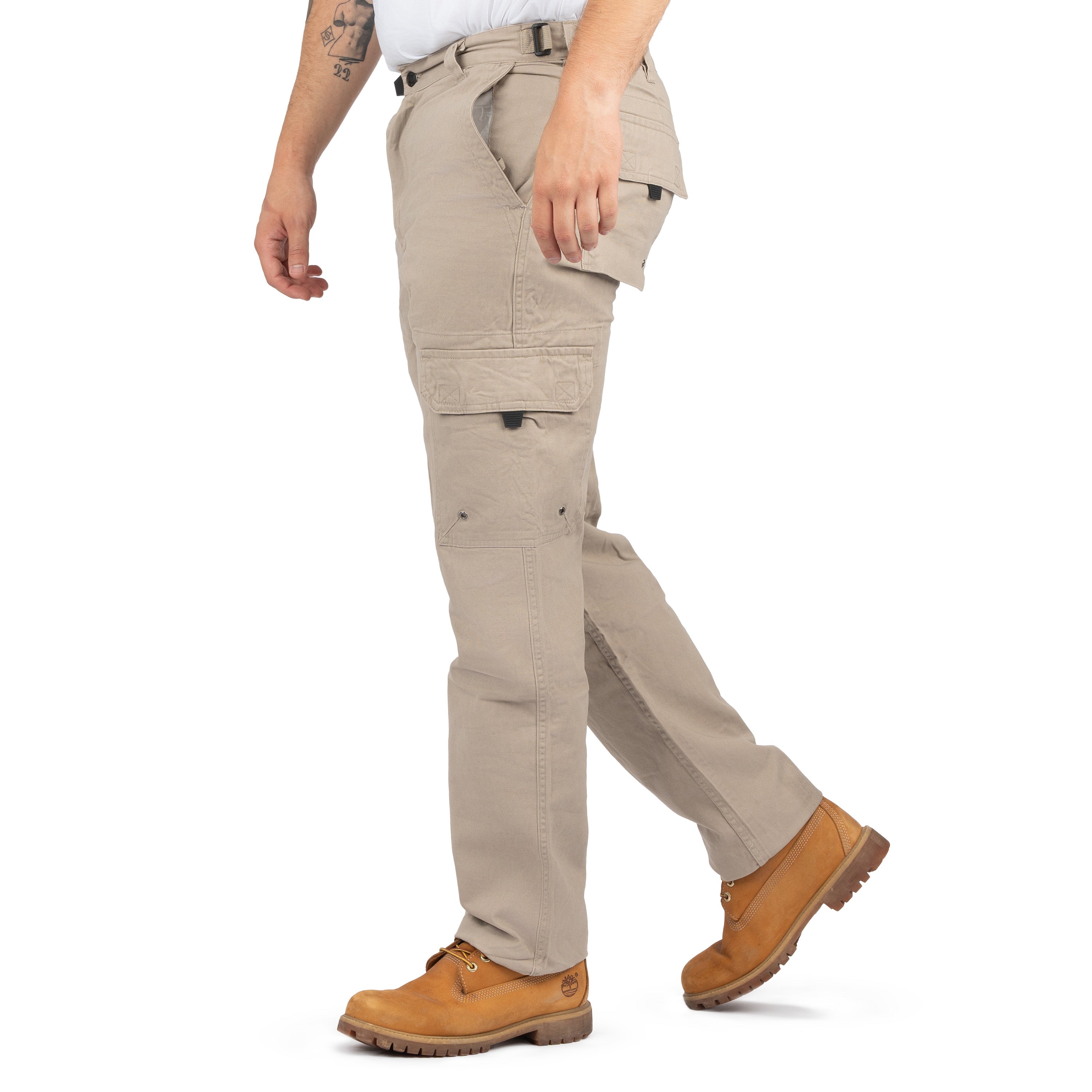 Classic Drill Cargo Pants with Pockets for Men - Nirlon