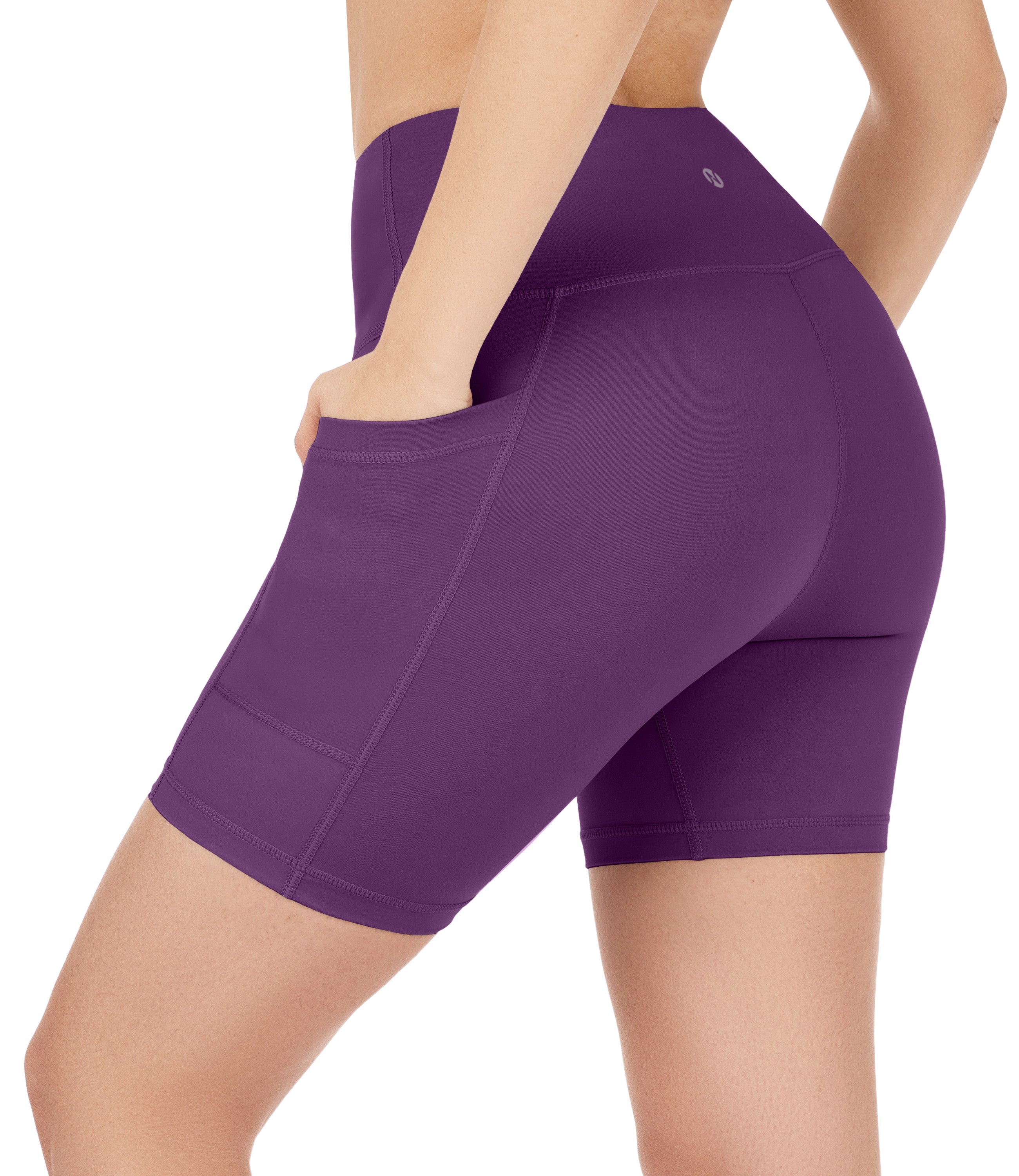 NirLUX™ High Waist Biker Shorts with Pockets for Women Plus Sizes