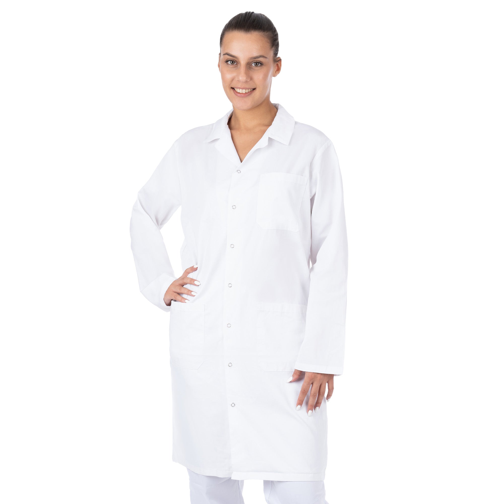 Long Sleeve Lab Coat for Women - Nirlon