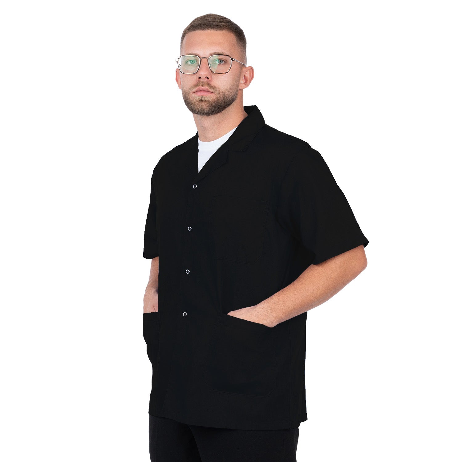 Short Sleeve Lab Coat for Men - Nirlon