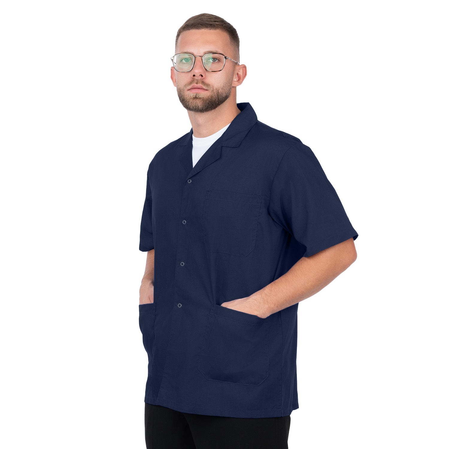 Short Sleeve Lab Coat for Men - Nirlon