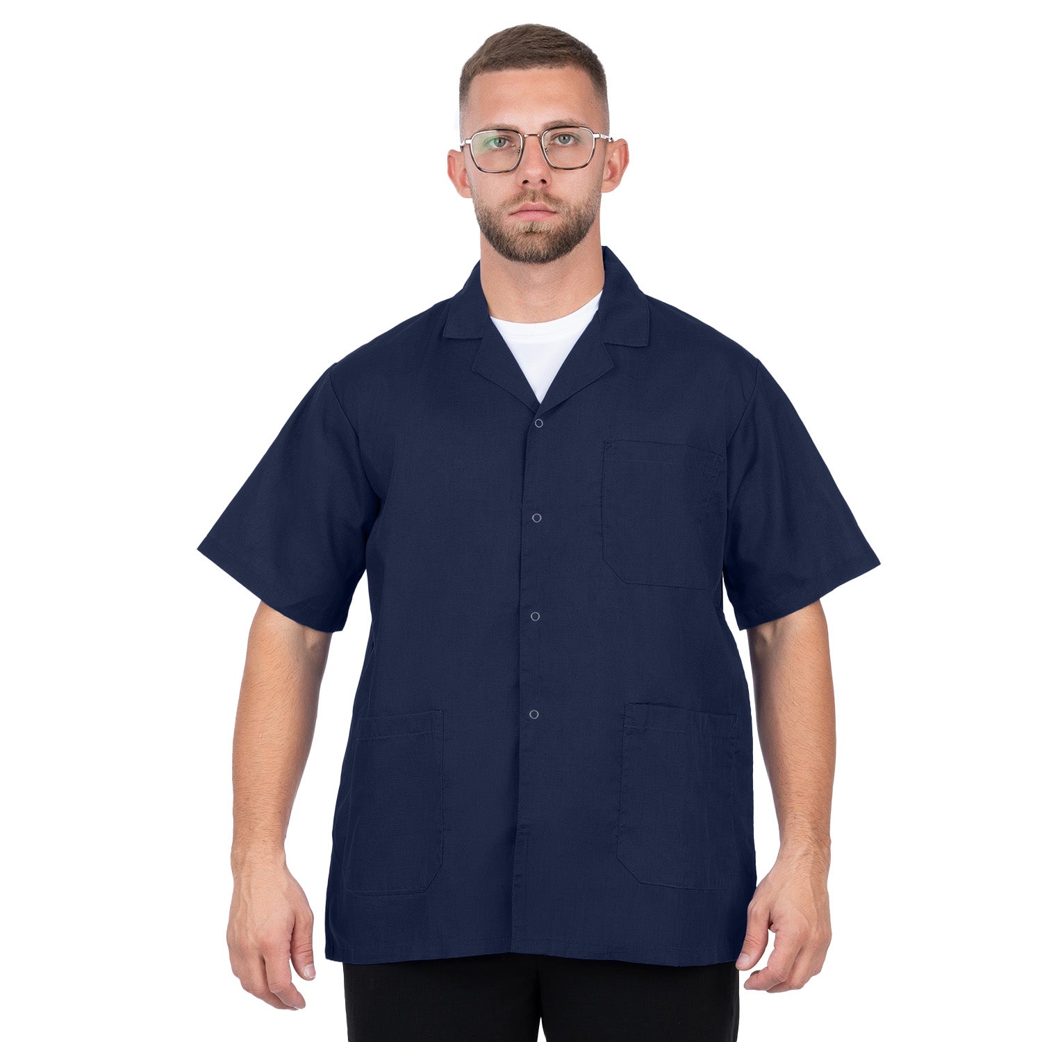 Short Sleeve Lab Coat for Men - Nirlon