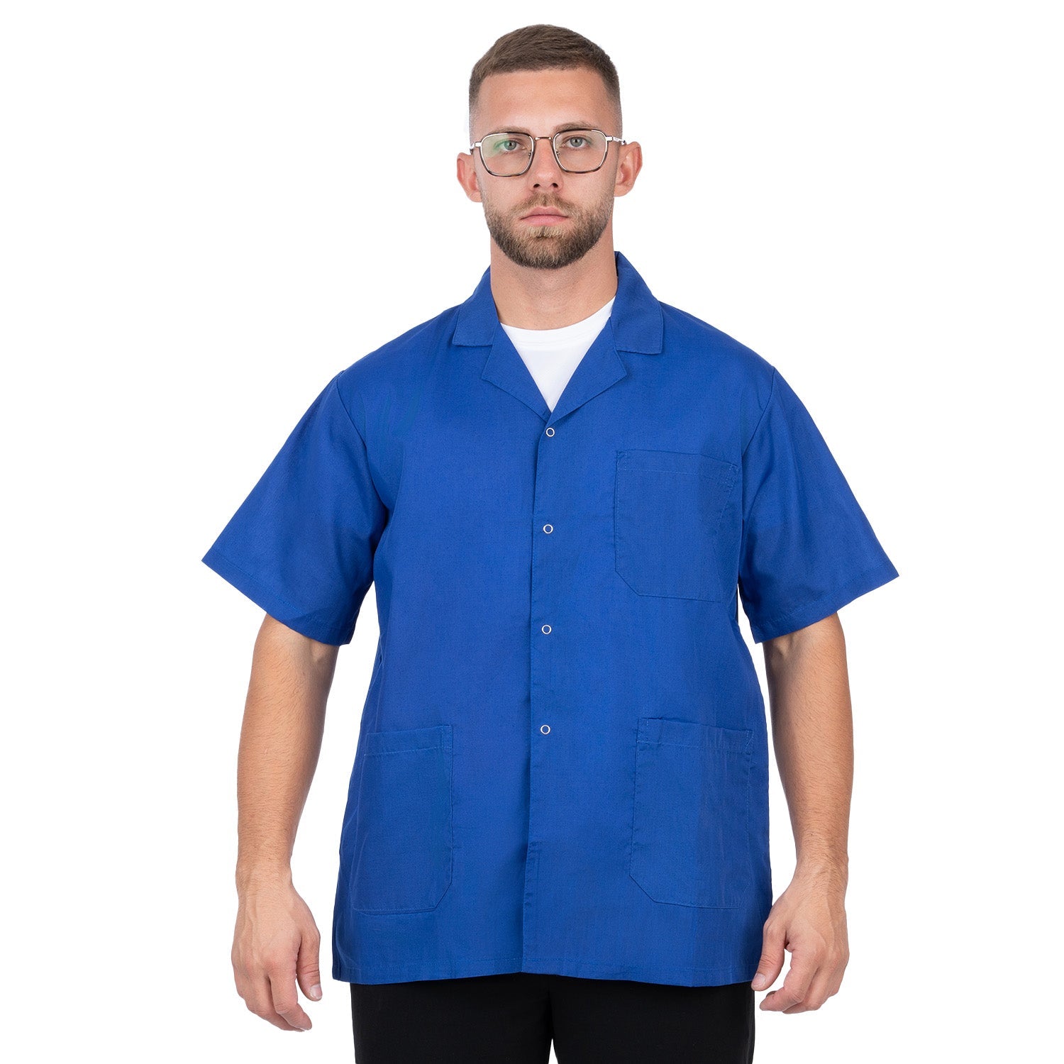 Short Sleeve Lab Coat for Men - Nirlon