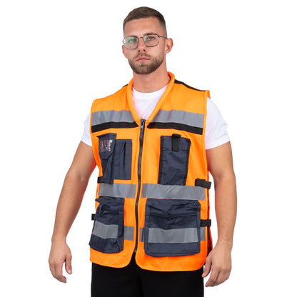 EMS Reflective Safety Vest with Pockets - Nirlon
