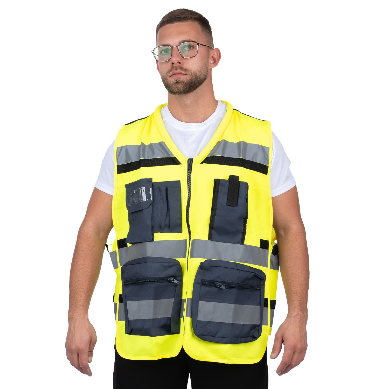 EMS Reflective Safety Vest with Pockets - Nirlon