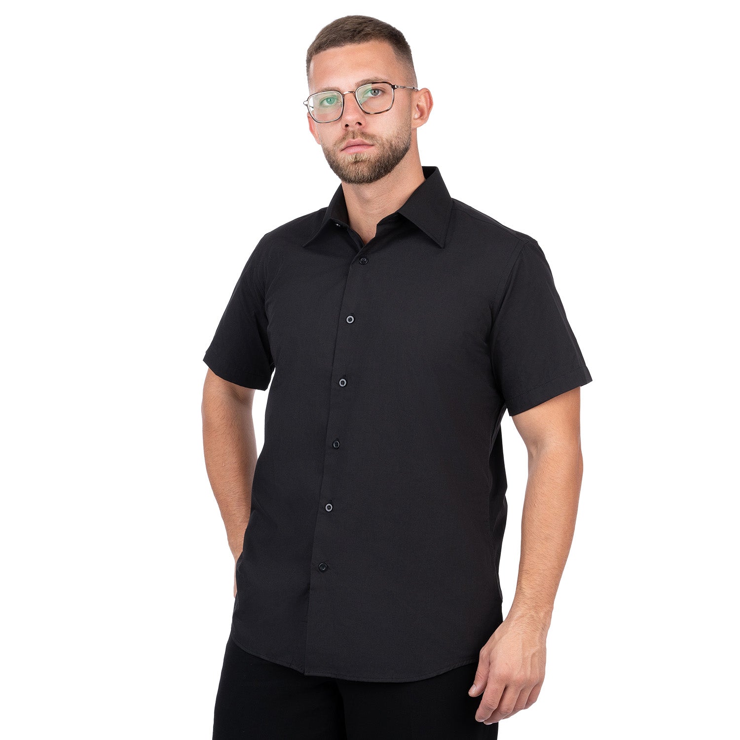 Short Sleeve Elegant Diolen Shirt for Men - Nirlon