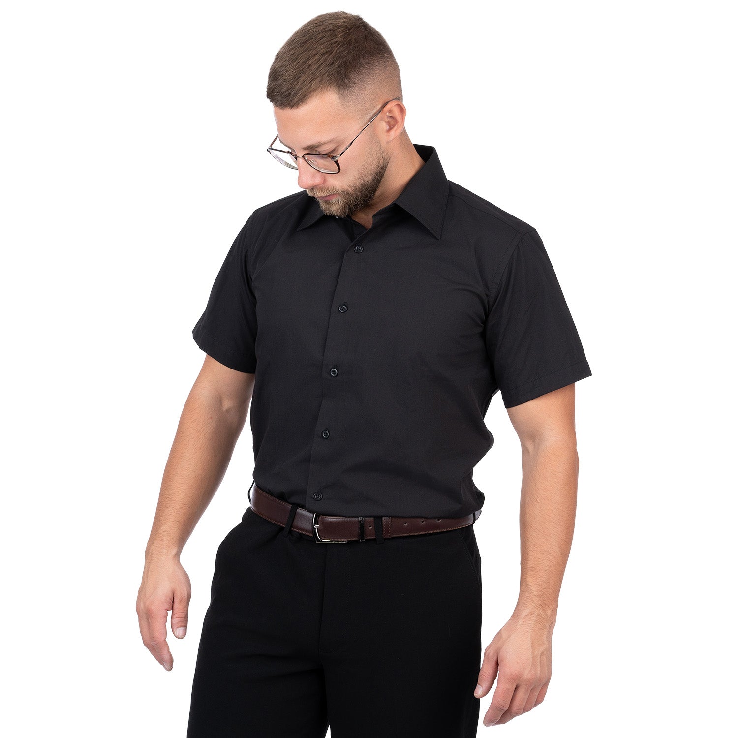 Short Sleeve Elegant Diolen Shirt for Men - Nirlon