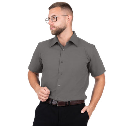 Short Sleeve Elegant Diolen Shirt for Men - Nirlon