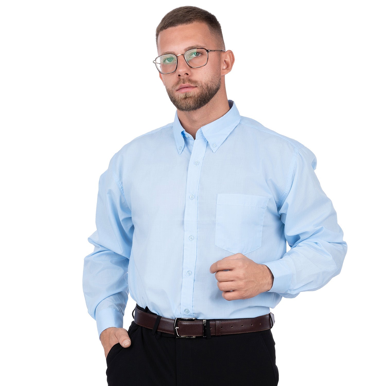 Long Sleeve Elegant Diolen Shirt for Men - Nirlon