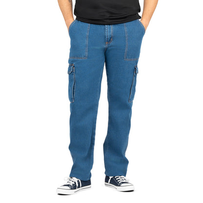 Men's 6-Pocket Denim Cargo Pants - Nirlon