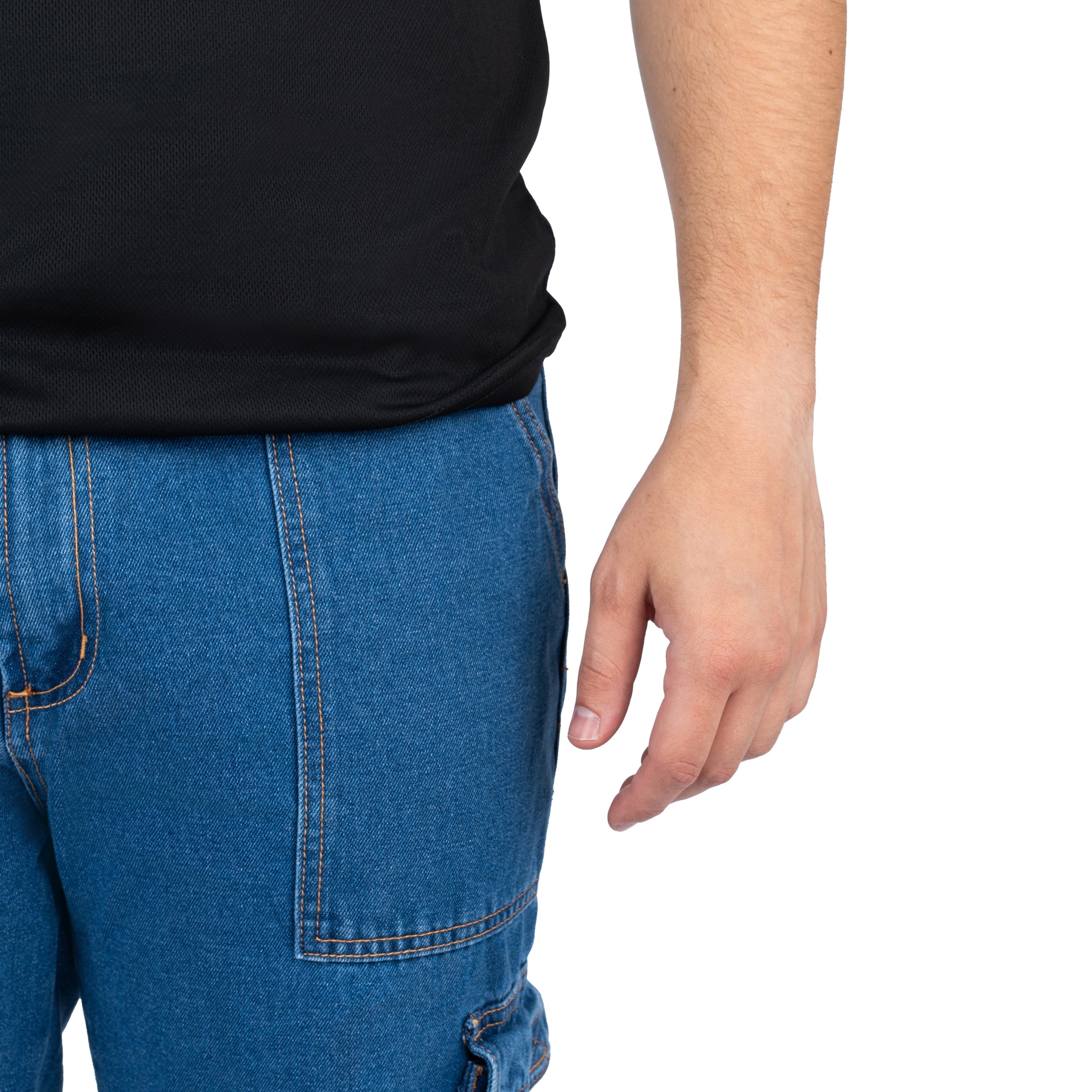 Men's 6-Pocket Denim Cargo Pants - Nirlon