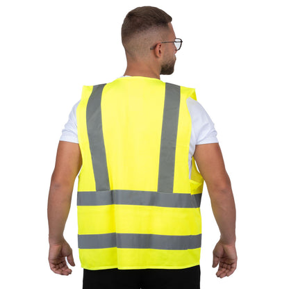 High Visibility Reflective Vest with 4 Stripes - Nirlon