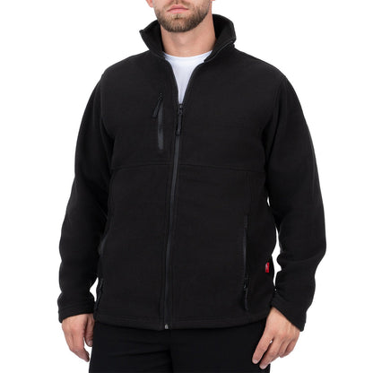 Zip Up Fleece Jacket with 3 Pockets for Men - Nirlon