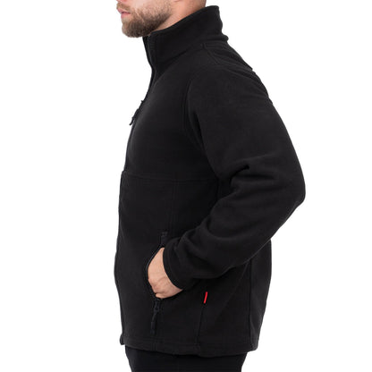 Zip Up Fleece Jacket with 3 Pockets for Men - Nirlon