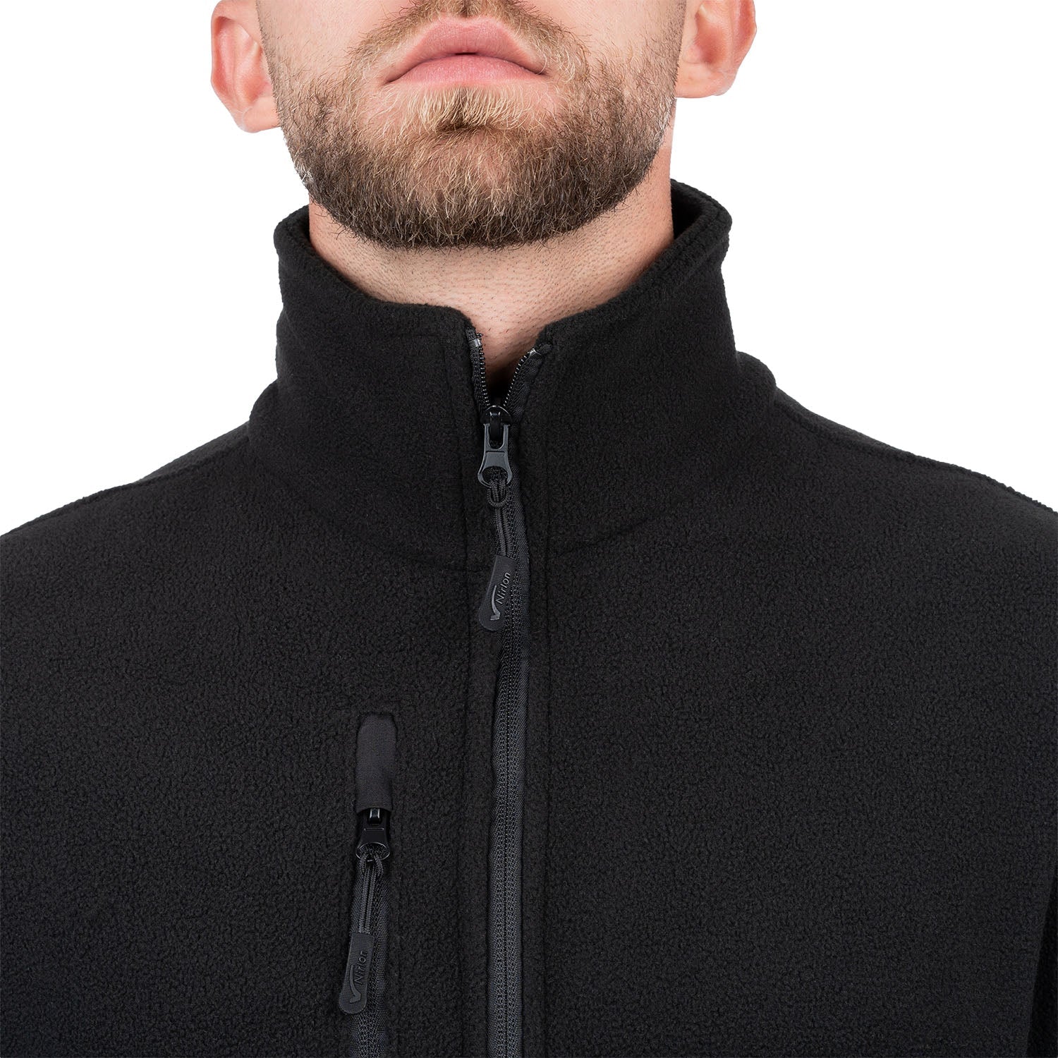 Zip Up Fleece Jacket with 3 Pockets for Men - Nirlon