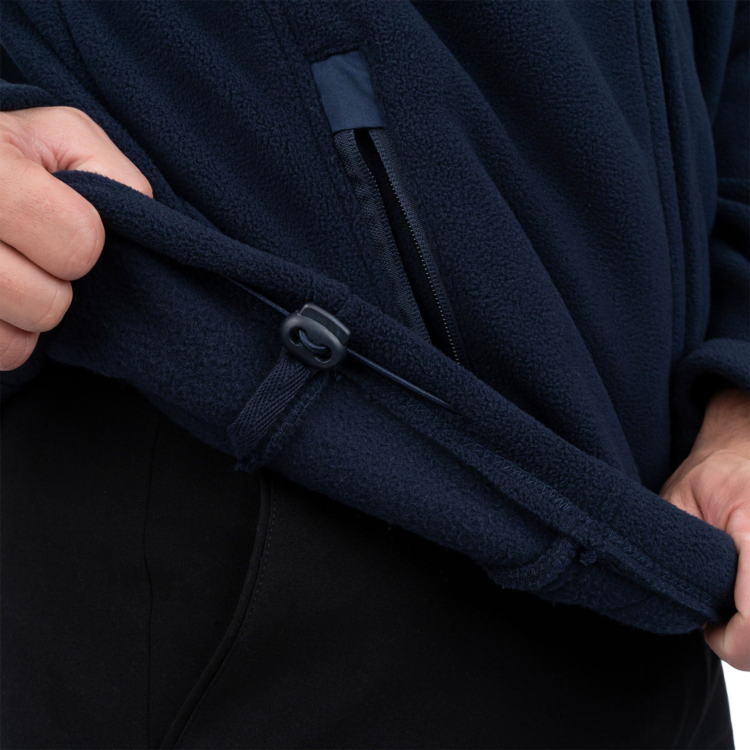 Zip Up Fleece Jacket with 3 Pockets for Men - Nirlon
