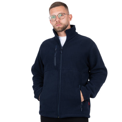 Zip Up Fleece Jacket with 3 Pockets for Men - Nirlon