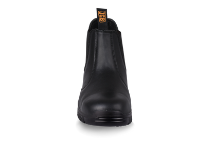 Safety Boot – Black Smooth Premium Leather - Nirlon
