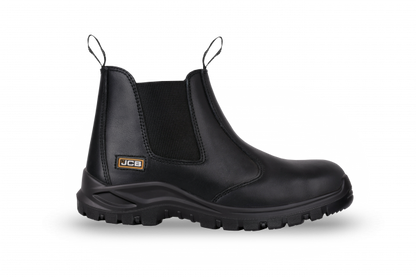 Safety Boot – Black Smooth Premium Leather - Nirlon