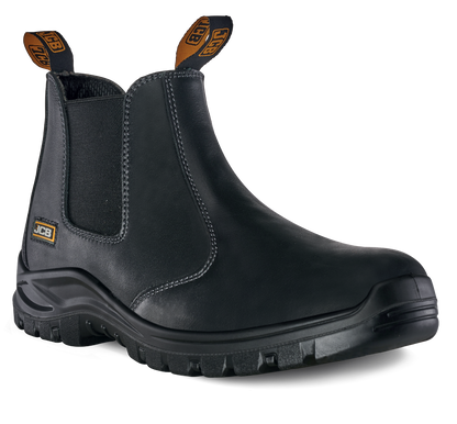 Safety Boot – Black Smooth Premium Leather - Nirlon