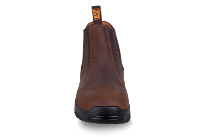 Safety Boot – Brown Smooth Premium Leather - Nirlon