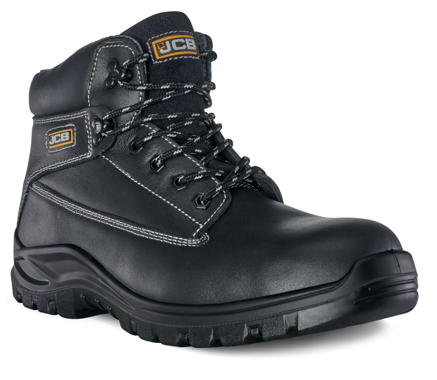 Work Boot – Black Smooth Leather - Nirlon