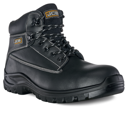 Work Boot – Black Smooth Leather - Nirlon