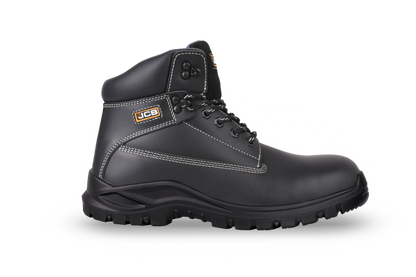Work Boot – Black Smooth Leather - Nirlon